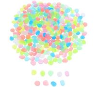 400pcs Glow Stones Pebbles Resin for Decorative Aquarium and Garden