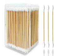 400PCS Gun Cleaning Swabs - Double Ended, 6 Inch Long, Pointed and Bamboo Cotton Swabs, Lint Free for Gun, Electronic and Makeup Cleaning