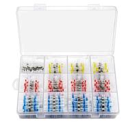 400PCS Heat Shrink Soldering Sleeve Terminals Insulated Butt Wire Connectors Electrical Wire Soldered Terminals
