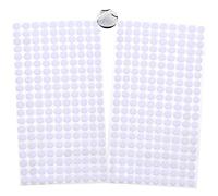 400pcs Hook & Loop Dots - 200 Pairs, 10mm Double Sided Sticky Pads, White, for Home, School, Office