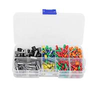 400Pcs Insulated Plastic Terminal Connector Great Workmanship for Household Use with Storage Box