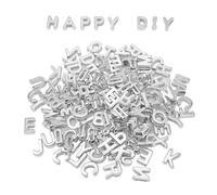400pcs Large Alphabet Letter Beads,A-Z Big Bubble Letter Charms for Jewelry Making, Bracelets, Necklaces, Keychains, DIY Crafts, Plastic Beads for Personalized Accessories