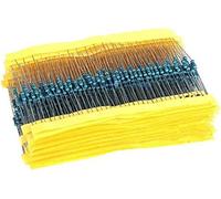 400pcs/lot 1/4W Metal Film Resistor Assortment Kit 10ohm - 1M Ohm 1Percent Resistance Set Resistor