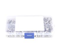 400pcs M3 304 Stainless Steel Pan& Flat Hex Socket