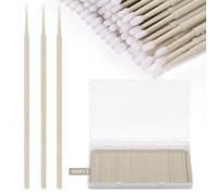 400PCS Micro Applicator Brush,JASSINS Microswabs for eyelash extensions,Disposable Precision Mascara swabs,Suitable for Cleaning and Applying Makeup (Grey)