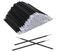 400Pcs Micro Applicator Brushes Applicator Microbrushes Disposable Black Micro Applicators Brushes With Longer Tips, Eye Extension Micro Make Up Mascara Brushes for Makeup, Eyelash Extensions