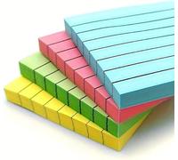 400pcs/ Pack Evergreen Goods Lined Pastel Sticky Notes | (3" x 3") | Blue, Pink, Green, Yellow Colours | Removable Self Adhesive Memo Pads