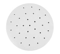 400pcs Perforated Steamer Liners, Round White Paper Steaming Mats for Kitchen Use, 24cm Diameter Basket Inserts, Wood Pulp Baking Sheets, 691g