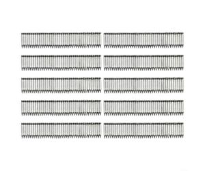 400PCS Pneumatic Steel Nails Compatible with ST18 Manual Nailer 18mm Robust Building Pins Silver Concrete Anchoring Tacks Carpentry Joinery 18x6x2mm