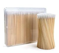 400PCS Pointed Cotton Swabs with Storage Case - Precision Tip Cotton Swabs with Wooden Sticks - Microblading Cotton Swab 4 inch - Cotton Swabs for Makeup, Tattoo Permanent Supplies