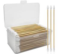 400PCS Precision Gun Cleaning Swabs, Double Ended Cotton Swabs, 6 Inch Long Cotton Swab in Storage Box - Pointed Cotton Swabs, Bamboo Cotton Swabs Lint Free for Gun Cleaning, Electronic, Makeup