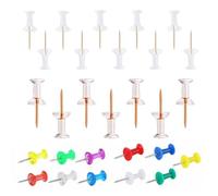 400PCS Push Pins Tacks, Board Map Calendar Photo Drawing Pin, Steel Point Thumb Tacks For Wall Board Map Calendar Photo Craft Projects Plastic Head