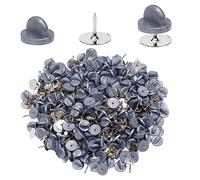 400pcs PVC Rubber Butterfly Clutch Pins Tie Tacks Blank for Uniform Badges Backing Holder Clasp Lapel Enamel Pins(200 Sets),Gray