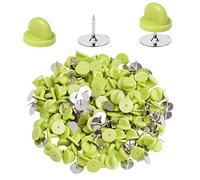 400pcs PVC Rubber Pin Backs Heliltd Butterfly Clutch Pins Tie Tacks Blank Pins for Uniform Badges Backing Holder Clasp Lapel Pin Enamel Pins(200 Sets)