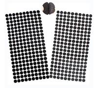 400Pcs Self Adhesive Dots,200 Pairs Hook and Loop Self,10mm Hook and Loop Dots Double Sided Sticky Pads,Self Adhesive Dots Tapes,for Home, School, Office (Black)