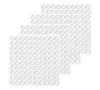 400pcs Silicone Bumper Rubber Sticky Pads, 6 × 2mm Transparent Mini Self Adhesive Door Bumper for Door Pads Stop Slamming Furniture Cabinet Tables Protect (6 * 2mm)