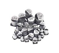 400pcs SMD Aluminum Electrolytic Capacitor Assortment Kit 24Values 1UF-1000UF 6.3V-50V Capacitance Sample Set with box