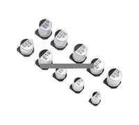 400pcs SMD Aluminum Electrolytic Capacitor Assortment Kit 24Values 1UF-1000UF 6.3V-50V Capacitance Sample Set with box CZAOINCU