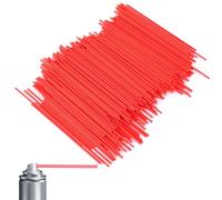 400pcs Spray Can Straws, 4.72in Long Red Plastic Replacement Extension Tubes for Paint Cleaner Lubricant Aerosol Cans