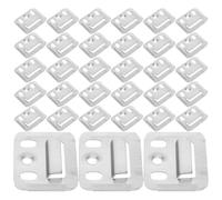 400pcs Stainless Steel Integrated Wall Panel Clips for Wpc Panels | Tool Free Mounting, Waterproof Finish, High Compressive Strength, Silver Hardware for Office and Public Spaces