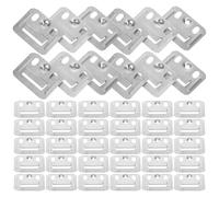 400pcs Stainless Steel Panel Clamps for Wpc Wall Panels, Silver | Tool-free Mounting, Resists Deformation, High Compressive Strength, Versatile Fit for Public Spaces and Home