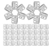 400pcs Stainless Steel Wall Panel Clamp for Wpc Wood Fibre Panels | Heavy Duty Fixing Clips, Resists Deformation and Water, Office and Public Spaces, Silver Finish