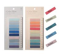 400Pcs Sticky Tabs, Transparent Sticky Notes Flags Pastel Book Tabs Annotation Tabs Morandi Page Markers Clear Index Tabs with Ruler Translucent Index Stickers for Books Page Bookmarks Office Supplies