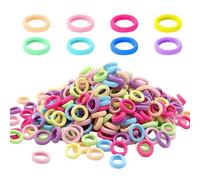 400PCS Toddler Hair Bands, Baby Hair Bobbles for Girls, Soft Cloth Hair Ties for Toddlers, Candy & Spring Color Mix, Kids Hair Accessories for Outdoor Play, Daily Use, and Performance