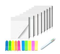 400Pcs Transparent Sticky Notes, Clear Sticky Note Pads 70 * 95mm Waterproof Translucent Sticky Note Tab, Sticky Note Pad Perfect for Studying, Reading, Learning, Apply to Office, School and Home