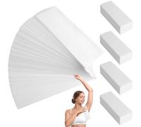 400PCS Wax Strips, Large Non Woven Face Wax Strips, Tear-Resistant Hair Removal Strip, Waxing Strip for Body, Legs, Arms, Face, Armpits, Chest, Gentle and Non-irritating, 19.5 x 6.5cm