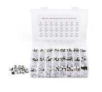 400PcsBox SMD Aluminum Electrolytic Capacitor Assorted Kit 24Values Sample Kit Motherboard Solid Capacitor 50V 16V 25V 35V 10V CZAOINCU