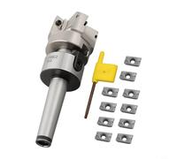 400R 50mm Face Milling Cutter with MT2 for M10 Shank and 10 APMT1604 Inserts for Precision Work