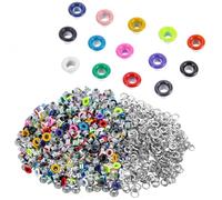 400Set Eyelets, 3mm Metal Eyelets for Paper Crafts, Eyelet Punch Kit, Eyelet for Paper Crafts Grommets Super, Tiny Brass Metal Quicklet Grommets Self Backing with Washers, Round for Repairing Canvas