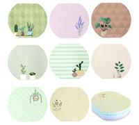 400Sheets Plant Sticky Notes Cute, Spring Theme Note Pads, Fishbowl Shape Funny Sticky Notes Set, Aesthetic Leaf Succulent Note Pads for School Office Work Supplies (50 Sheets Per Pad)
