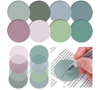 400Sheets Transparent Sticky Notes, Round Clear Sticky Note Tabs, Translucent Book Markers Page Flags Stickers, Bible Sticky Tabs for Annotating Books, Aesthetic School Office Supplies