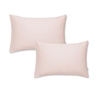 400T Thread Count Cotton Sateen Standard Pillowcase Pair Blush