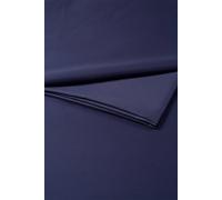 400TC Luxury Cotton Sateen Plain Dye Bedding Flat Sheets Christy Navy Super King Flat