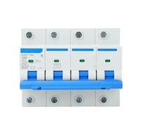 400V 100A Circuit Breaker DZ47 125 4P Flame Retardant Leakage Protection Switch for Home Electrical Safety Multifunctional Overload Protection for Main and Branch Circuits