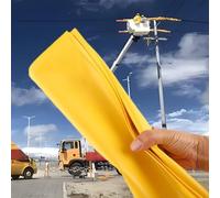 400V/10KV High-voltage and Low-voltage Insulating Cloth for Live Work, Electrical Work Insulating Blanket, Outdoor EVA Resin Insulating Protective Cover, Clips(10kv-100x100cm/39.4x39.4in)