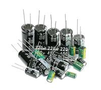 400V 1uf 2.2uf 3.3uf 4.7uf 6.8uf 8.2uf 100uf 22uf 33uf 47uf 68uf 82uf Aluminum Electrolytic Capacitor 400WV 400vdc 400v4.7uf BIANMTSW(400v 220uf 2pcs)