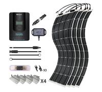 400W 12V/24V Monocrystalline Solar Premium Kit w/Rover 40A Charger Controller - ETFE Flexible Panel