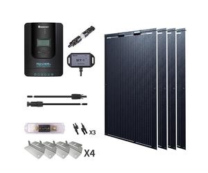 400W 12V/24V Monocrystalline Solar Premium Kit w/Rover 40A Charger Controller - ETFE Flexible Panel
