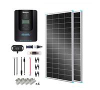 400W 12V/24V Monocrystalline Solar Premium Kit w/Rover 40A Charger Controller - Rigid Solar Panel Kit (2x200W)