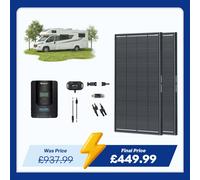 400W 12V/24V Premium Kit | 2×200W ShadowFlux Anti-Shading Solar Panels, 40A Charger Controller - 2×200W ShadowFlux Panels