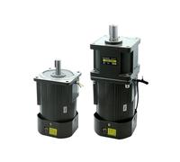 400W AC 110V 220V 50Hz 60Hz 120mm Flange Induction Asynchronous Reducer Gear electronic starter With High Torque And 5 to 1400rpm(220v,56rpm)