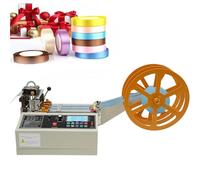 400W Automatic Webbing Cutting Machine, Hot and Cold Ribbon Cutting Machine LCD Display, Cutting Length 1MM-99999MM, Effective Knife Width 98MM, Cutting Speed 110 Knives/5CM for Precision Cutting
