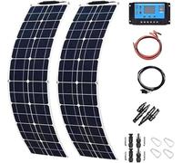400W Flexible Solar Panel Kit, High-Efficiency ETFE Monocrystalline, Lightweight Waterproof for RV, Boat, Van, Camper, Off-Grid 12V/24V System