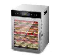 400W Food Freeze Dryer Machine, Food Dehydrator Machine with 6-18 Layers, Temperature Range 35-90℃ & Timer Control, for Vegetables Meat Fruits 12 layers