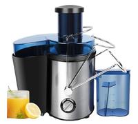 400W Juicer Machines Whole Fruit and Vegetables 0.5L Cold Press Juicer with Larger 65mm Feed Chute 3 Speeds Setting Easy to Clean Anti-drip, Silver