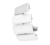 400W LED Flood Lights Outdoor, 2026 Lite New Upgraded Security Light, 40000LM Super Bright Stadium Lights, 6000K Daylight White, IP65 Waterproof, Adjustable Exterior Floodlight for House Yard- Grau